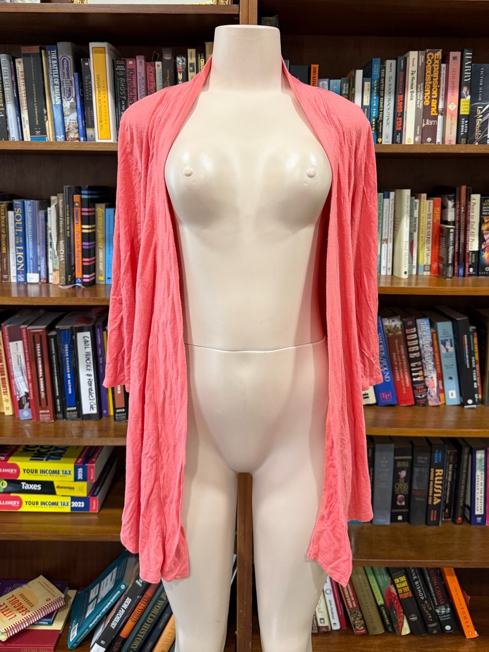 Olivia Moon Coral Pink Lightweight Sweater